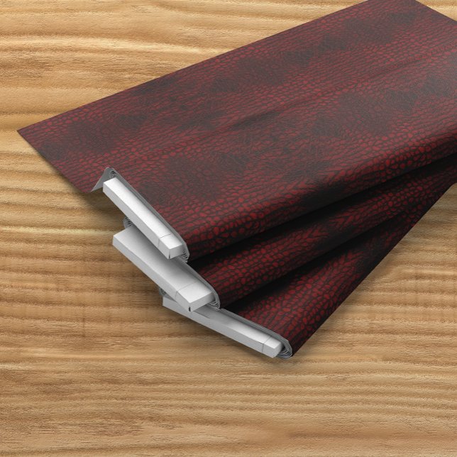 Alligator Red Imitats Leather Stoff (Von Creator hochgeladen)