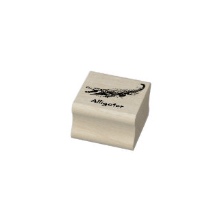 ALLIGATOR REPTILE RUBBER BRIEFMARKE GUMMISTEMPEL