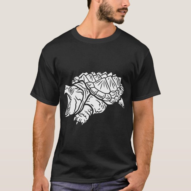 Alligator Schnappschuss Schildkrötenreptilien T-Shirt (Vorderseite)