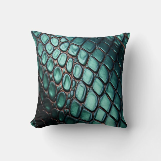 Alligator Skin Kissen (Vorderseite)