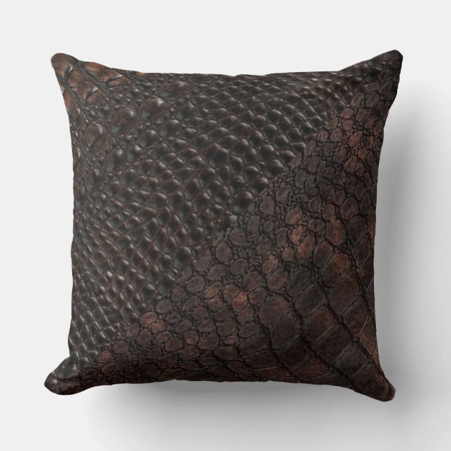 Alligator    Skinprint Kissen (Vorderseite)