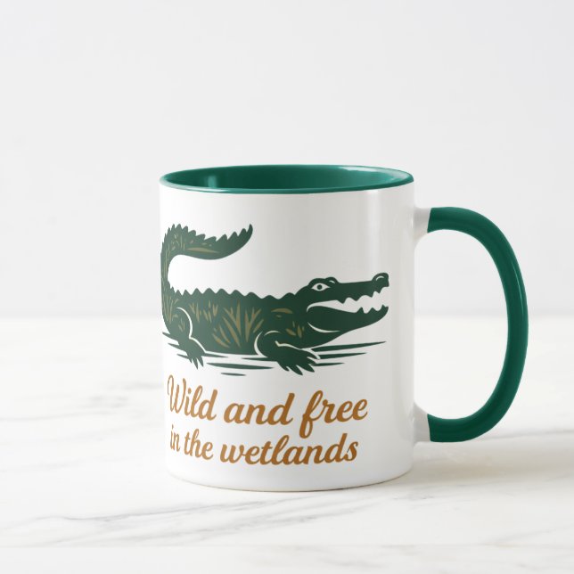 Alligator Swamp Nature Graphic Tee Tasse (Rechts)