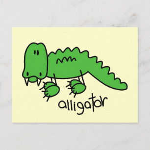 Alligator T-Shirts und Geschenke Postkarte