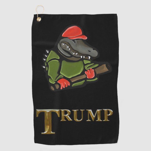 ALLIGATOR TRUMP 2025 GOLFHANDTUCH (Vorderseite)