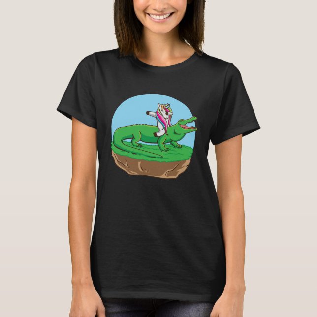 Alligator Unicorn  Crocodile Gator Reptile Men Boy T-Shirt (Vorderseite)