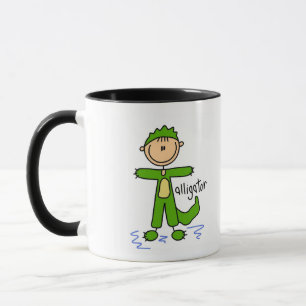 Alligator-Verkleidungs-T-Shirts und Geschenke Tasse