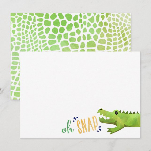 Alligator Vielen Dank Ihr Hinweis Karten (Vorne/Hinten)