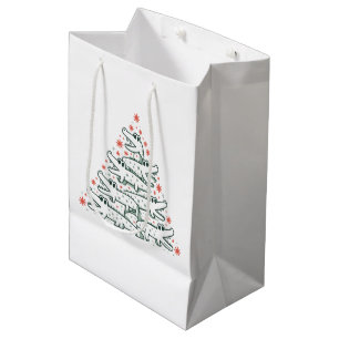 Alligator-Weihnachtsbaum Lustiges Krokodil Florida Mittlere Geschenktüte