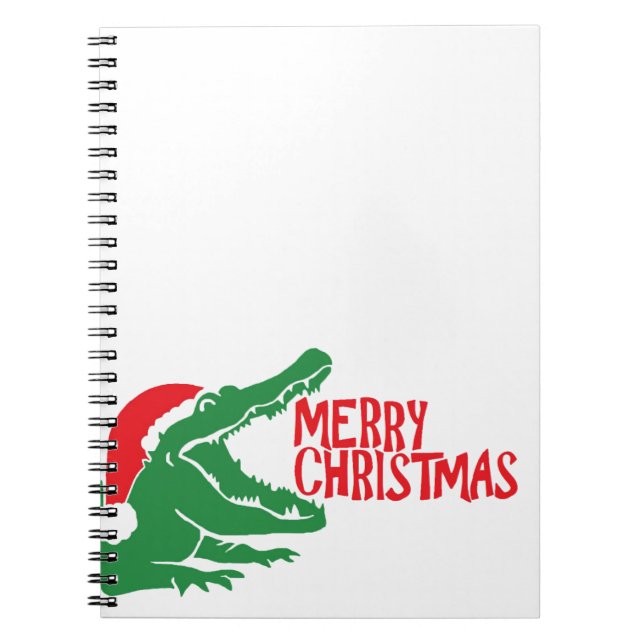 Alligator Weihnachtsheft Notizblock (Vorderseite)