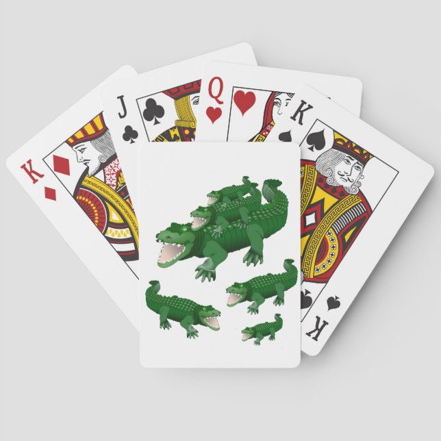 Alligatoren, die Kartendeck spielen (Rückseite)