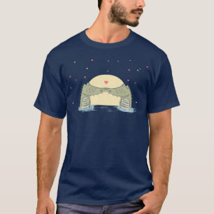 Alligatoren in der Liebe Valentine T-Shirt