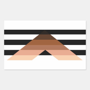 Alligflagge BIPOC Rechteckiger Aufkleber