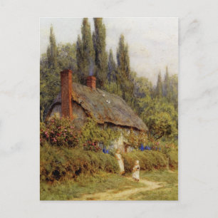 Allingham West Horsley Surrey Kinder auf einem Weg Postkarte