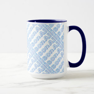 Allison Blue Style 15 oz Ringer Tasse