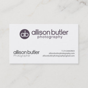 Allison-Butler-Fotografie Visitenkarte