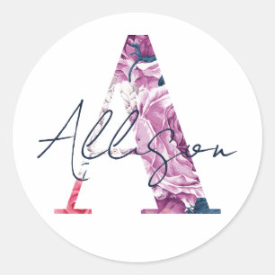 Allison Nom Autocollant personnalisé Filles Étique