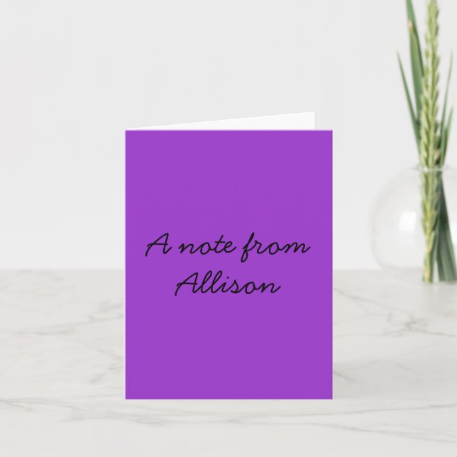 Allison Note Cards Karte (Vorderseite)
