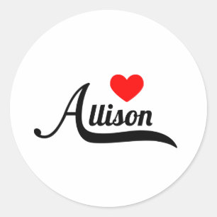 Allison Runder Aufkleber