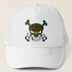 Allison Tartan Skull Hat Truckerkappe