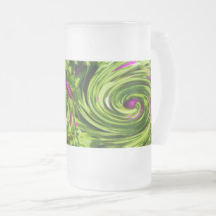 Allium Abstrait Verre Frosted Beer Mug