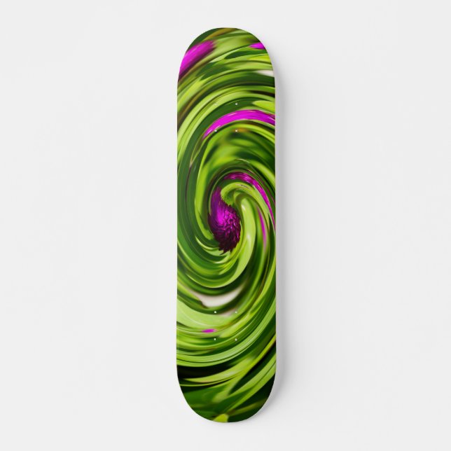 Allium Abstrakt Skateboard (Vorne)