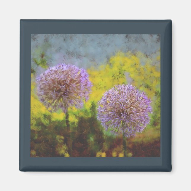 Allium Afternoon Knolic Bluish Gray Kühlschrank Magnet (Vorne)