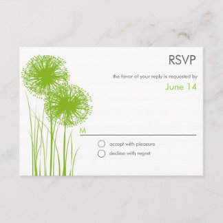 Allium in Grass-Antwort-UAWG RSVP Karte