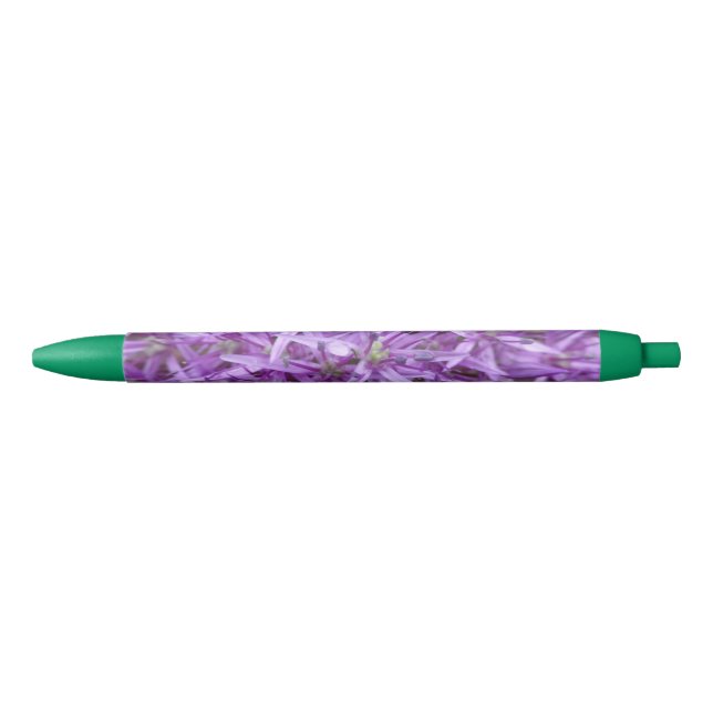 Allium Purple Flowers Green Trim Pen Kugelschreiber (Vorderseite)