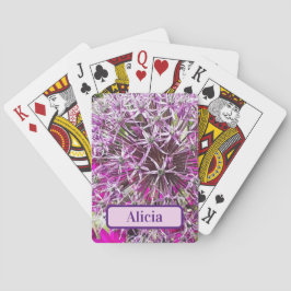 Allium & Summer Blume Spielkarten