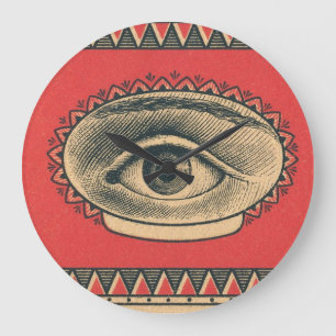 allmächtiges Auge der Weisheit Große Wanduhr