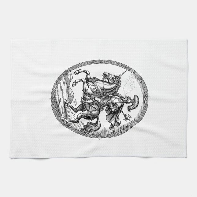 Alloces Der Feueratmende Marshal Geschirrtuch (Horizontal)