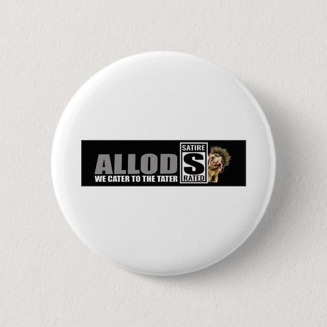 ALLOD Satiren-Logo merch Button (Vorderseite)