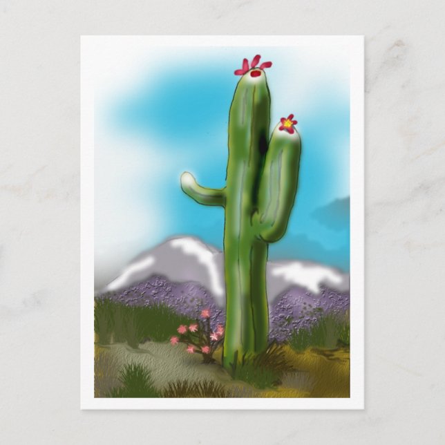 Allone Saguaro Postkarte (Vorderseite)