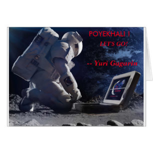 ALLONS ! - Blanc de carte de Yuri Gagarin