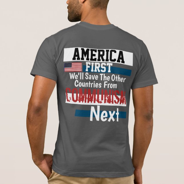 Allons Brandon America First T-Shirt (Dos)