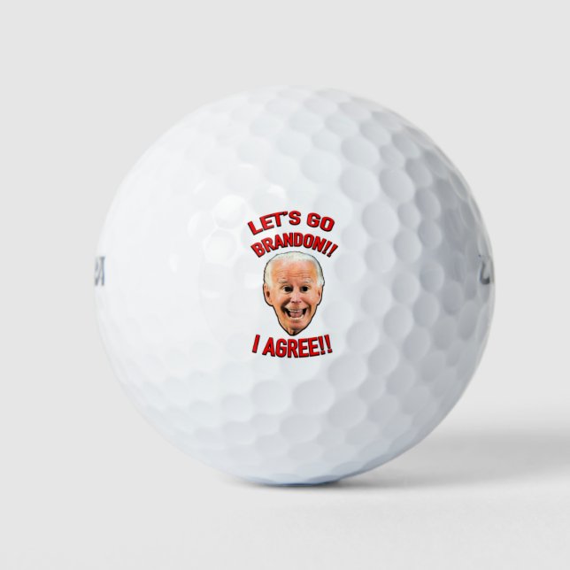 Allons Brandon ! Balle de golf (Devant)