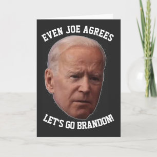 ALLONS BRANDON BIDEN ACCEPTE LA carte d'anniversai