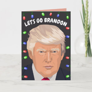ALLONS BRANDON DONALD TRUMP Cartes de Noël