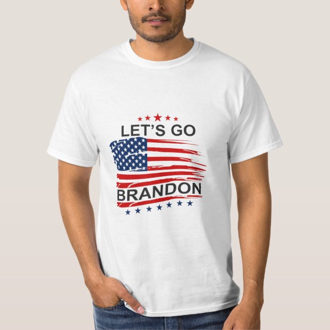 Allons Brandon ! Hommes politiques White TShirt (Devant)