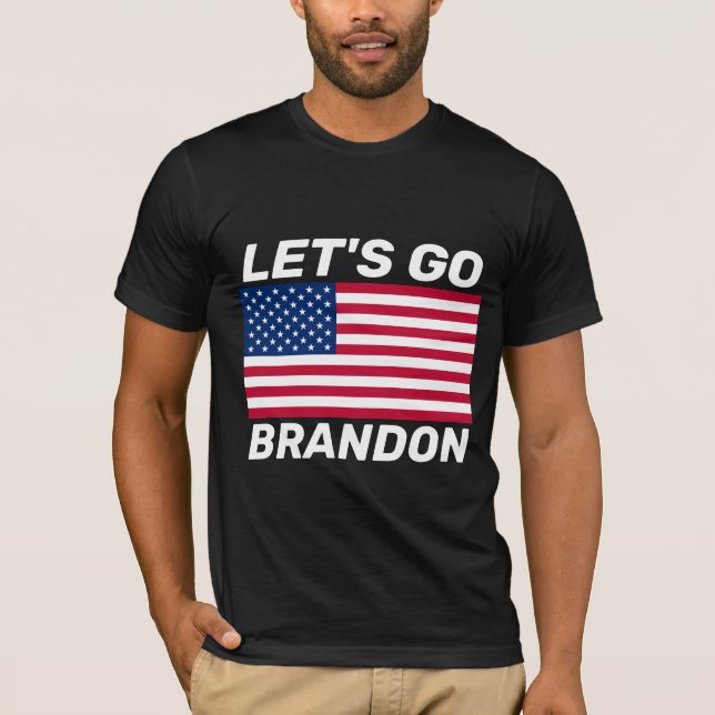 ALLONS BRANDON ! T-SHIRTS DE DRAPEAU (Devant)