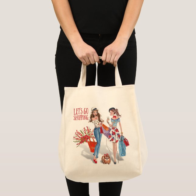 Allons faire du shopping | Sac fourre-tout (Devant (produit))