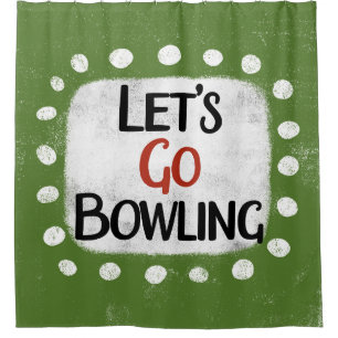 Allons jouer au rideau de douche de Bowling