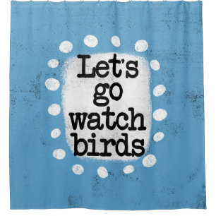 Allons observer les oiseaux Douche rideau
