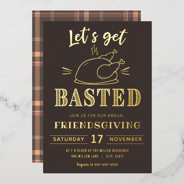 Allons se faire arroser | Invitation en feuille po (Recto/Verso)