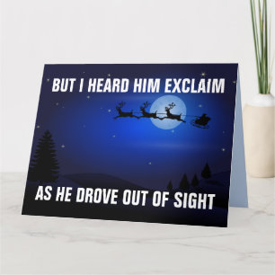 ALLONS-Y BRANDON ! CARTES DE NOËL SURDIMENSIONNÉES