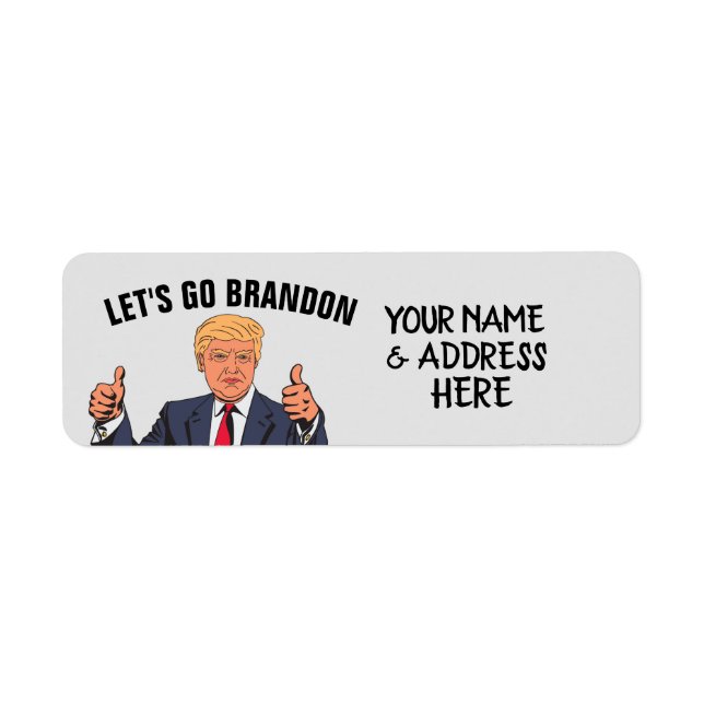 ALLONS-Y BRANDON TRUMP RETOURNER LES ÉTIQUETTES D' (Devant)