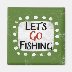 Allons-y Pêcher Refrigerator Magnet