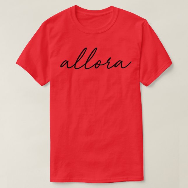 Allora Italian Quote Sticker T-Shirt (Design vorne)