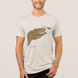 Allosaurus Boop T-Shirt Vorder- und Rückseitendesi Tri-Blend Shirt