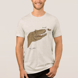 Allosaurus Boop T-Shirt Vorderdesign Tri-Blend Shirt